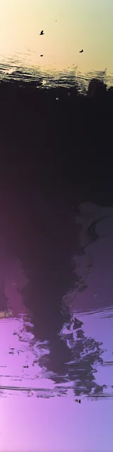 Free aesthetic bookmark featuring a purple swirl under black